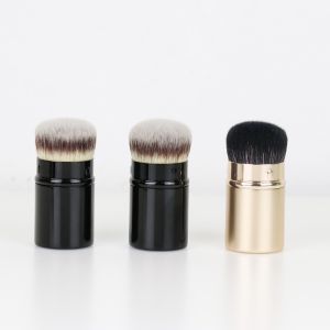 Quality Powder Retractable Makeup Brush Aluminum Handle skin friendly for sale