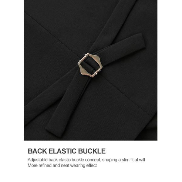 Customized Black Suit Vest for Men's Business Formal Wear as Groom's Wedding Best Man