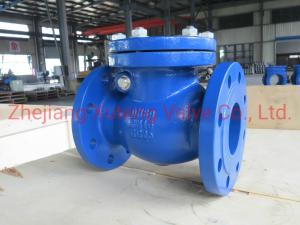 China Carbon Steel Body Flange Swing Check Valve Pn16 H44W with Reversing Flow Direction on sale