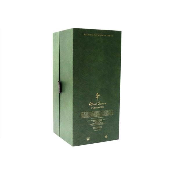 ISO9001 Certified Acrylic Lined Cologne Gift Box , Magnetic Flap Box 12*12*25cm