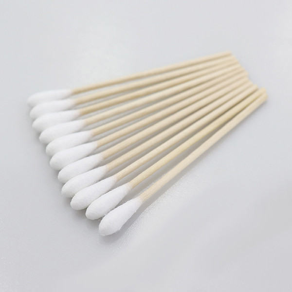 Long Stem Wood Stick Cotton Swabs OEM ODM Service Biodegradable