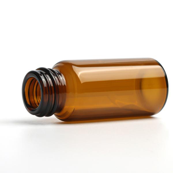 Engraving Cosmetic Dropper Bottle 1oz Capacity Amber Clear Round