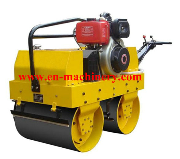 Walk Behind Construction Machinery Single Drum Road Roller Of Concrete Tools