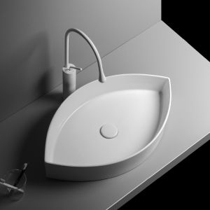 Quality White Ceramic Vessel Sink for Bathroom Vanity Countertop for sale