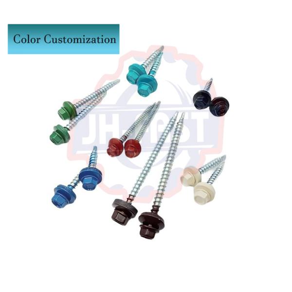 Metric Custom Cross Recessed Pan Wafer Head Self-Drilling Roof Screw with Yellow Finish