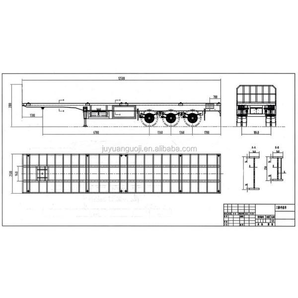 Side Board Fence Tri Axles Flatbed Detachable Sidewall Semi Trailer for Cargo Carrier