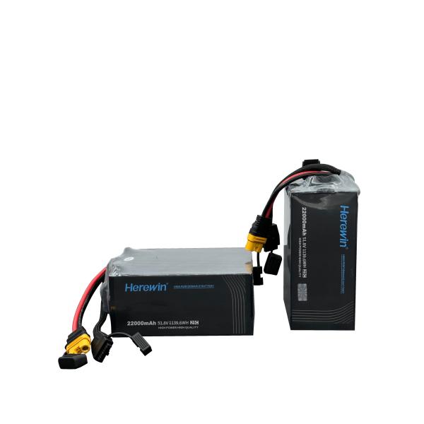 Herewin 14S 51.8V 22000mAh LiPo Uav Drone Battery Pouch Pack 25C Battery For