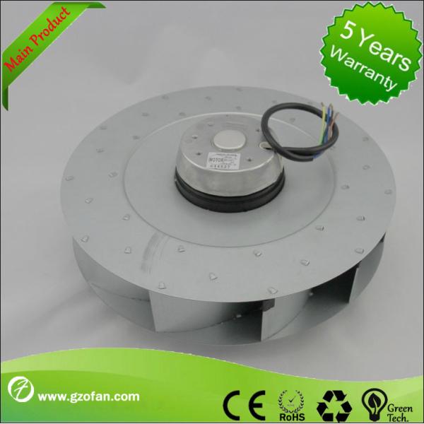 Low Noise 220VAC Backward Curved Centrifugal Blower Fan Insulation Class B 250mm