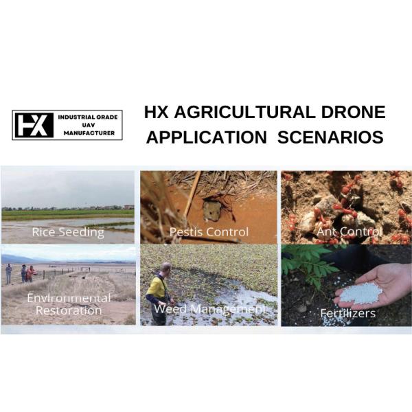 4 Hectares/H 60 Acres/H UAV Precision Agriculture Spraying Drone 10 Litre 26KG Full Load HXF10