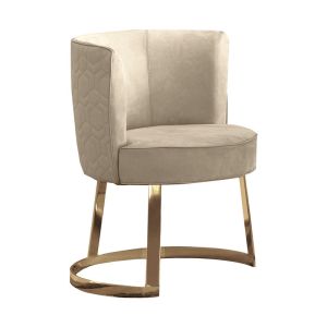 Quality Matted 0.8m Luxury Modern Dining Chairs Modern Esstischstuhl Taupe for sale