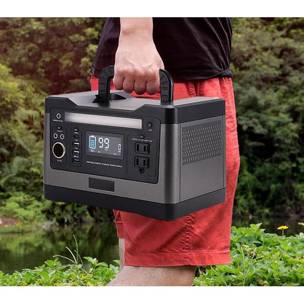 110V Mobile Power Generator Portable Outdoor Emergency Power Supply 500W