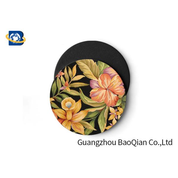 Vivid Depth Effect 3D Floral Lenticular Coasters PET/ EVA Material Customized Size