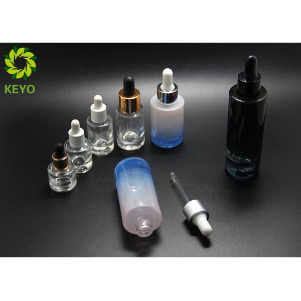 Transparent Black Color Essential Oil Bottles Bulk 50ml Round Thick Bottom