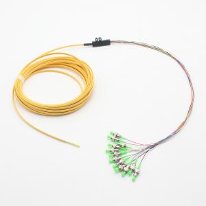Quality 12F Ribbon Fanout Fiber Pigtails 1.5m For Fusion Splicing for sale