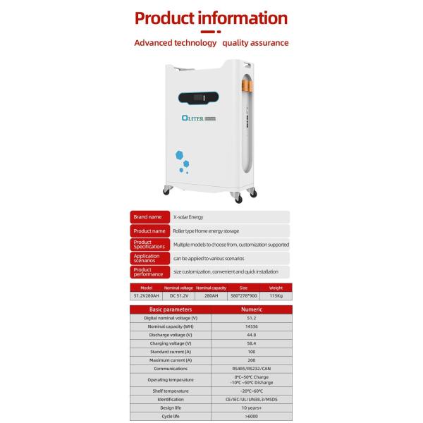 Solar System Battery Pack 10kwh 51.2V 200ah Household Energy Storage Home Use