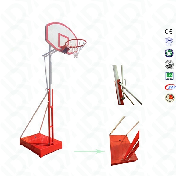 Red Basketball Hoop Mini Basketball Goal Movable Basketball Post For Kids Hot Sales