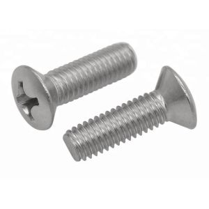 Quality Metric Cross Recessed Screw , Phillips Raised Countersunk Head Machine Screw for sale