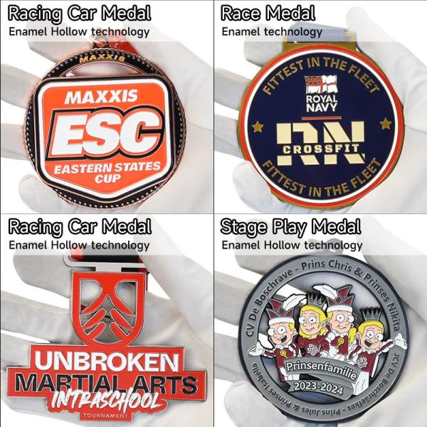 Custom Logo Sport Running Finisher Football Zinc Alloy Metal Personalized Medal