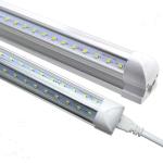 18W 32W T8 Led V Shaped Tubes Light With 4ft 8ft US Or EU Plug, Clips, Screws,