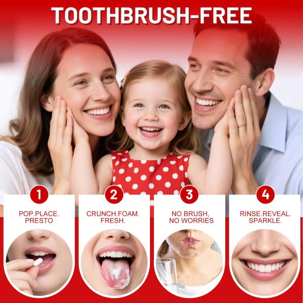 SP-6 Probiotics Hydroxyapatite Tooth Paste Tablets Mint Fresh Travel Size 62 Count No SLS