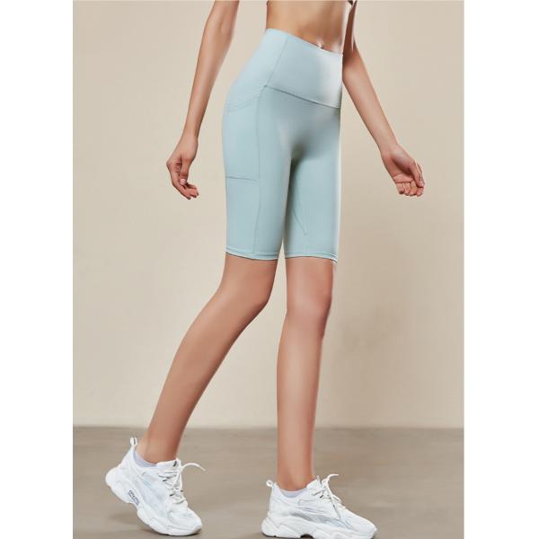 Women'S Fitness Sportswear High Waisted Yoga Pants With Pockets Workout Summer Biker