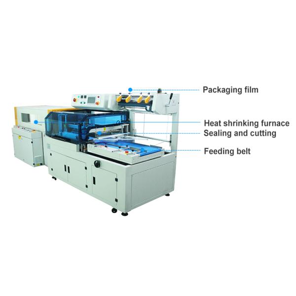 Automatic bottle shrink wrap packing machine PVC Film Heat Tunnel Shrink Wrapping Machine for water bottles aluminum cans