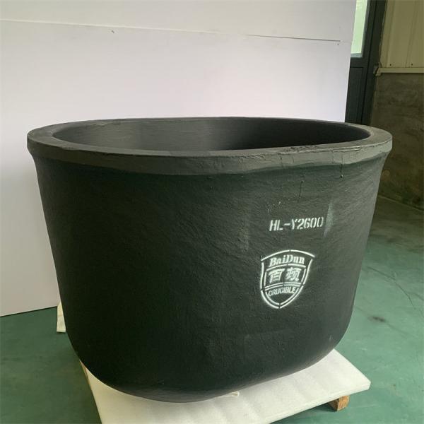 Silicon Carbide Graphite Oval Crucible Metal Melting Oxidation Chemical Resistance