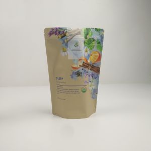 Quality Gravure Printing MOPP Tea Packaging Bag Eco Friendly With Zipper for sale