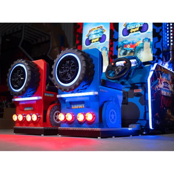 Dual Players Bigfoot Crush Action Packed Monster Truck Racing Game For Kids