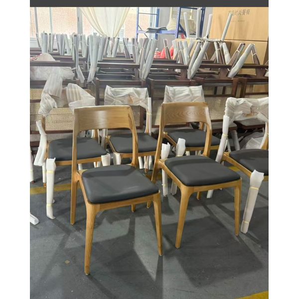 Dining Room Furniture MOYI Italian Ash Wood Nordic Wooden Contemporary Luxury Modern Dining Chairs Home Furniture General