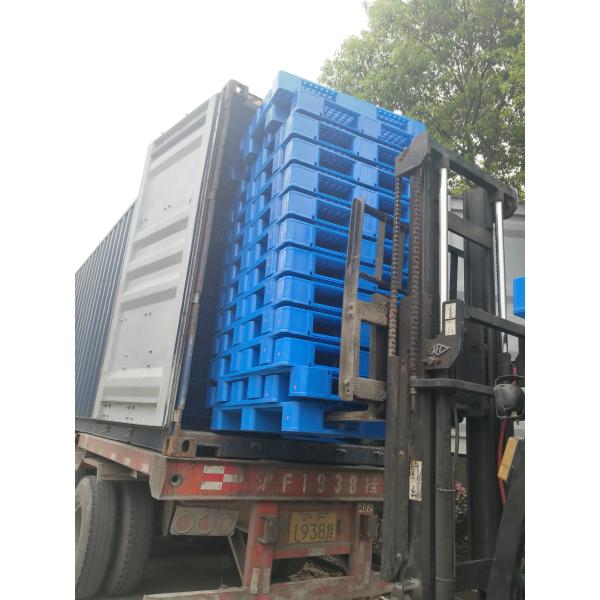 Yellow Rackable HDPE Plastic Pallets With 9000 Lbs Capacity P1210 Recycling