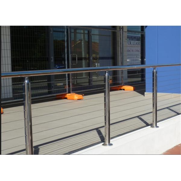 Road Barrier Cable Stainless Steel Railing Easy Installation Modern Design