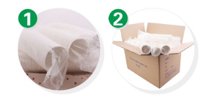 Panton Color 18 Oz Single Wall Paper Cups With Polyethylene Coated Paper