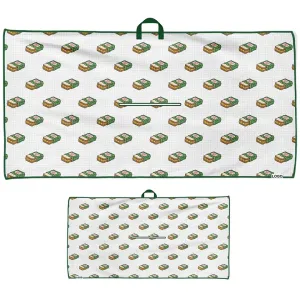 Wholesale Beautiful Printed Microfiber Waffle Golf Towel With Custom Logo
