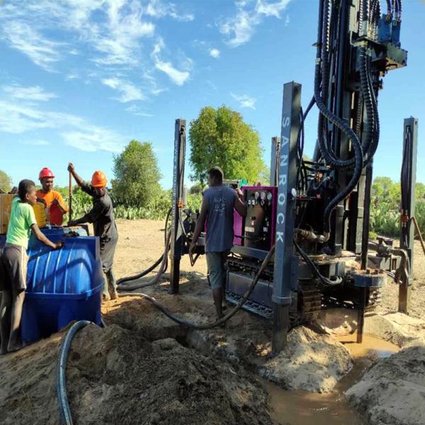 180m Depth Well Drilling Rig Crawler Mounted Rotary Drill Rig for Drilling Diameter 140-254mm