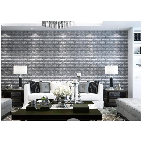 DIY Self Adhesive EVA Foam Wallpapers 3D Brick Wall Stickers for Modern Living Room Decor and Waterproof TV Background