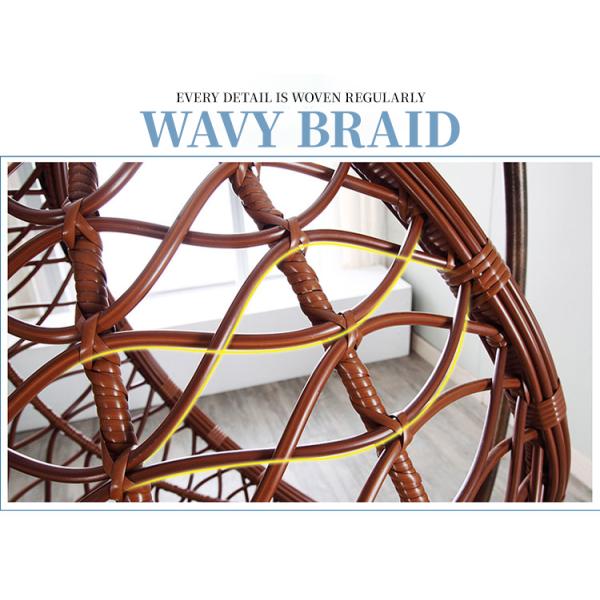 Easy to Washable Customized Family Hanging Basket Rattan Living Room Hanging Orchid Chair Falling Chair Swing