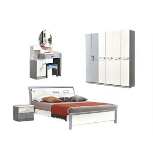 China Villa 5pcs Antique Bedroom Furniture Set Environmentally Friendly on sale