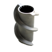 3 Flighted Single Spline Co-Rotating Parallel Twin Screw Extruders Machine Parts 71mm OD W6Mo5Cr4V2 Material