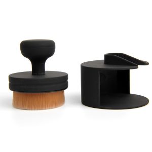 OEM Kabuki Makeup Brush Black High Density Bristles Liquid Foundation