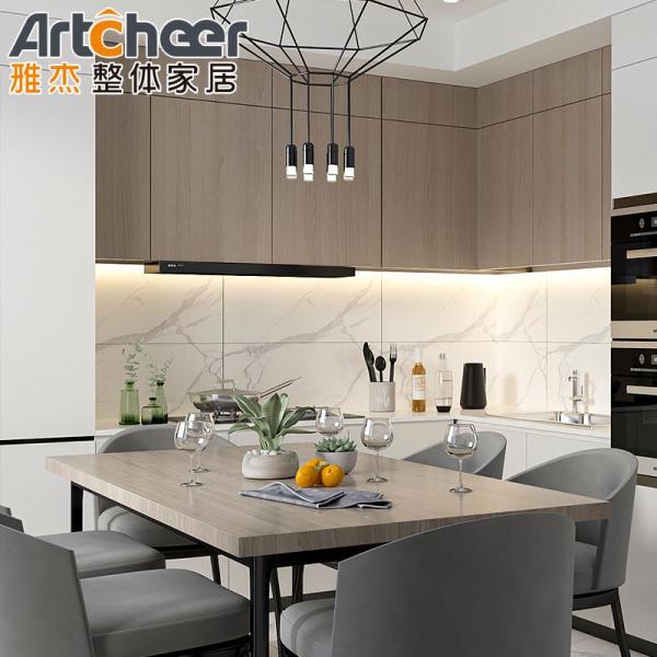 Furniture Luxury Customized Kitchen Cabinet With Pull Out Storage And Portable Island Design