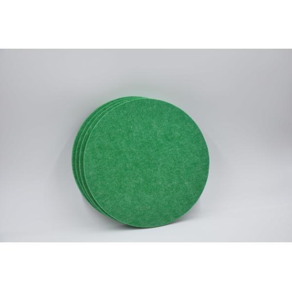 Felt Polyester Fiber Round Acoustic Panels Sound Absorbing Customized For Auditorium