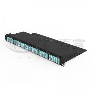 China Open Type 1U Fiber Patch Panel 144 Cores OM3/OM4 Multimode MPO To LC Patch Panel on sale