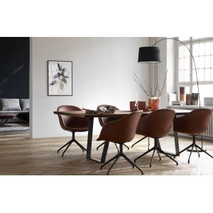 Durable Adelaide Fiberglass Dining Chair With Fully Upholstered Version