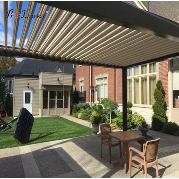 Quality Assurance Pergola Roof System, Waterproof Pergola Covers Motorized Louver
