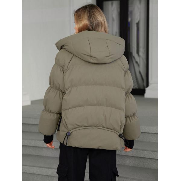 Women's Casual Style Coat With Bright Colors Down Filling And Nice Length Machine Washable