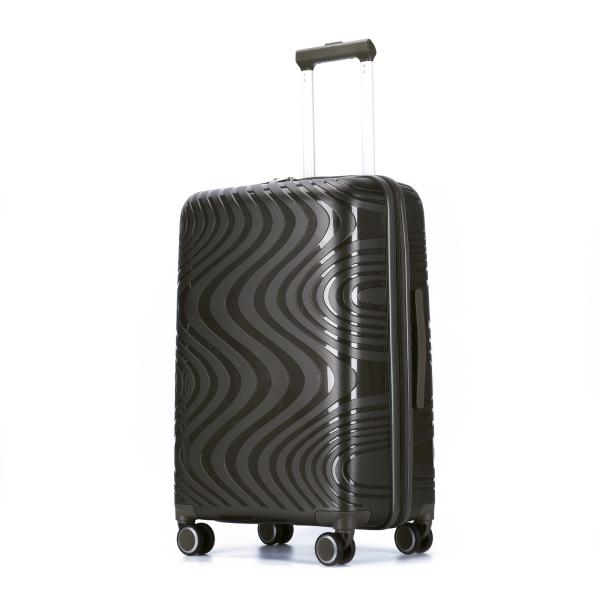 Dark Blue MUTE Wheel ODM PP Trolley Luggage