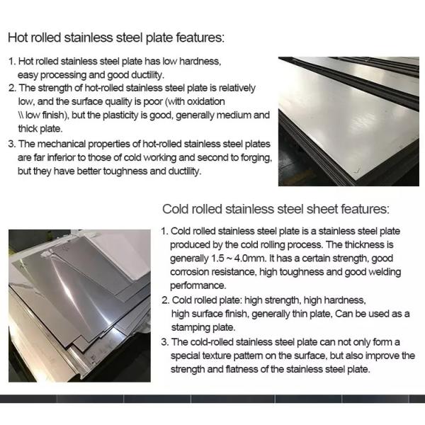 0.3mm-4mm Cold Rolled Stainless Steel Sheet Plate 1000mm 2B Finished Surface