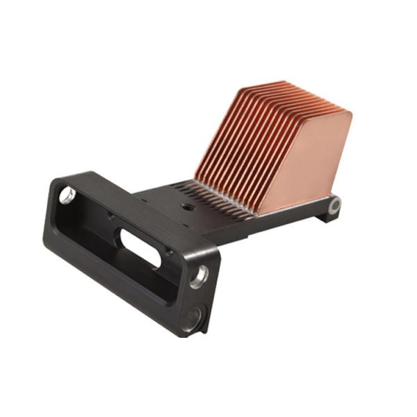 1000mm Epoxy Bonded Fin T6 Aluminum Heat Sinks Silver Anodised