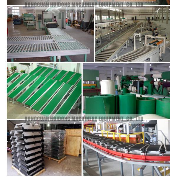PVC / PU Green Portable Conveyor Belts Flat Surface Production Line
